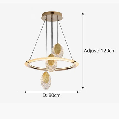 Lustre en Cristal Transparent Européen pour un Éclairage Luxueux