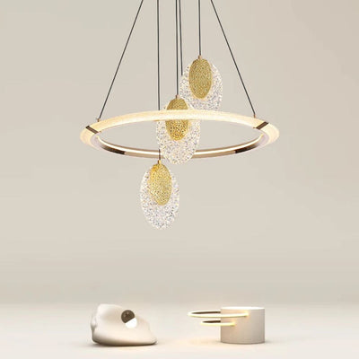 Lustre en Cristal Transparent Européen pour un Éclairage Luxueux
