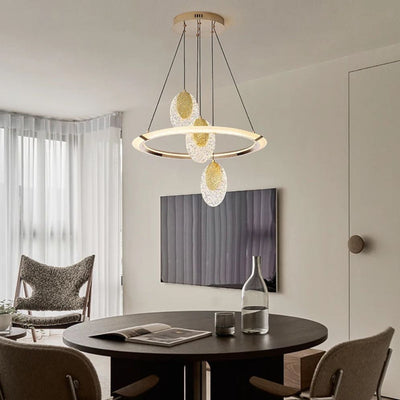 Lustre en Cristal Transparent Européen pour un Éclairage Luxueux