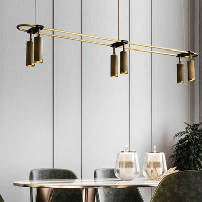Lustre en Métal Design Doré Style Français - Lumiine