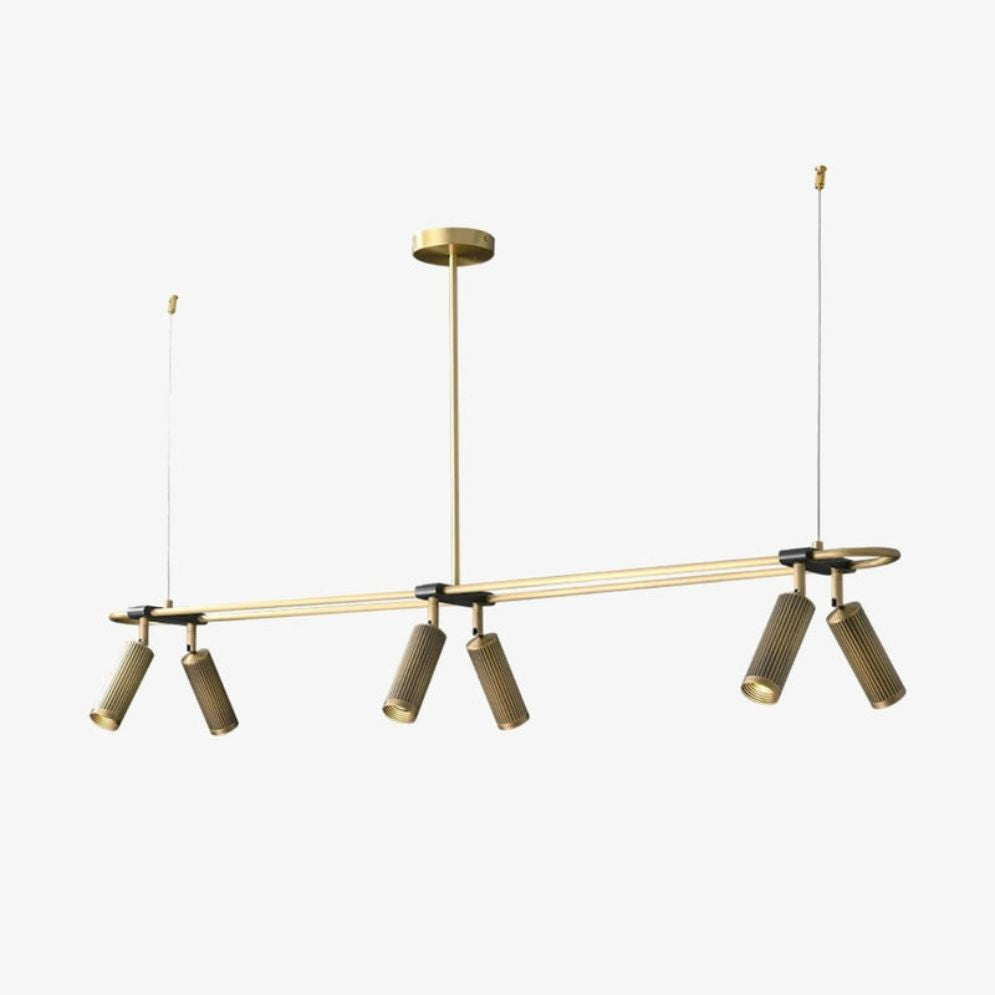 Lustre en Métal Design Doré Style Français - Lumiine