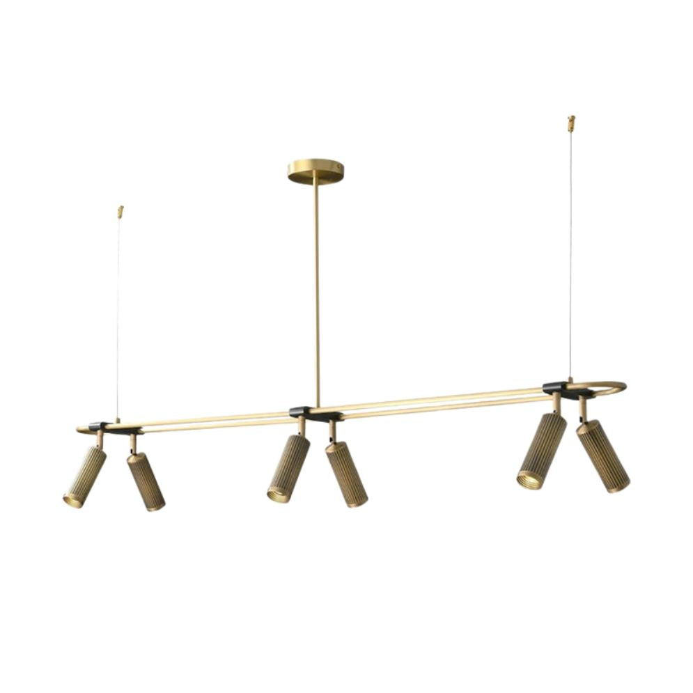 Lustre en Métal Design Doré Style Français - Lumiine