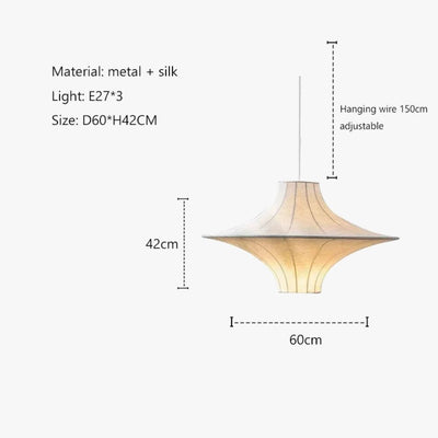 Lustre en Soie Nordique pour Décoration iIntérieure Élégante - Lumiine
