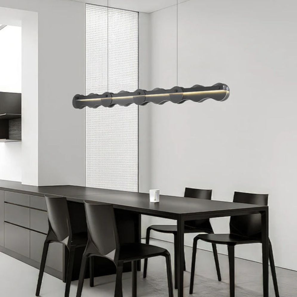 Lustre en Verre Créatif Moderne Style Barre en Verre Coloré - Lumiine