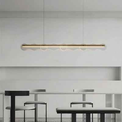 Lustre en Verre Créatif Moderne Style Barre en Verre Coloré - Lumiine