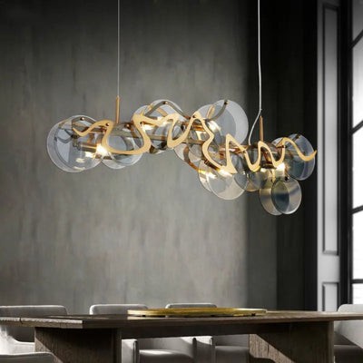 Lustre en Verre Design Style Français