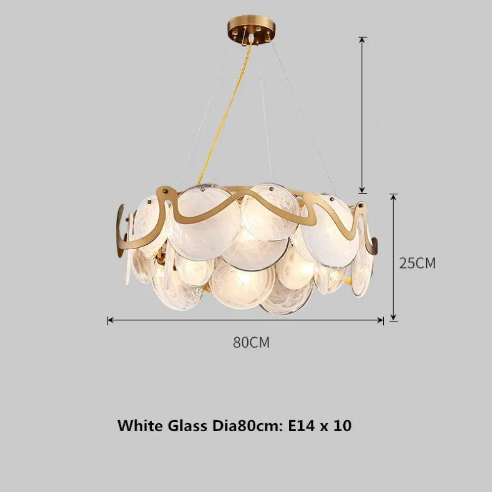 Lustre en Verre Design Style Français