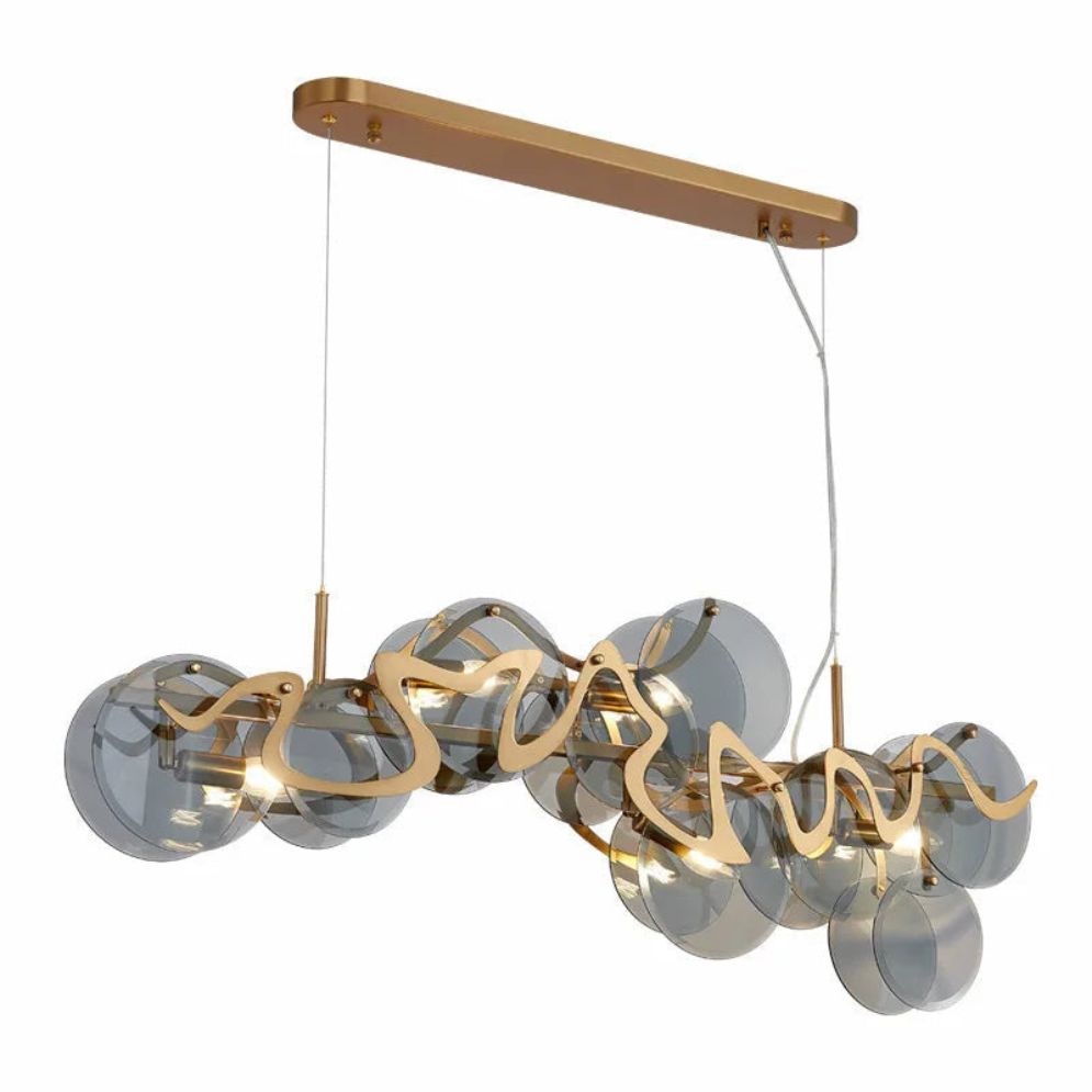 Lustre en Verre Design Style Français