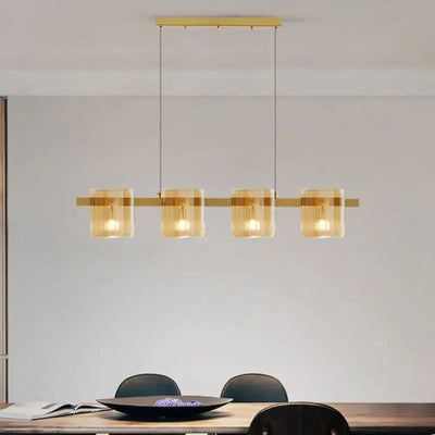 Lustre Verre Minimaliste Italien pour un Éclairage Moderne - Lumiine
