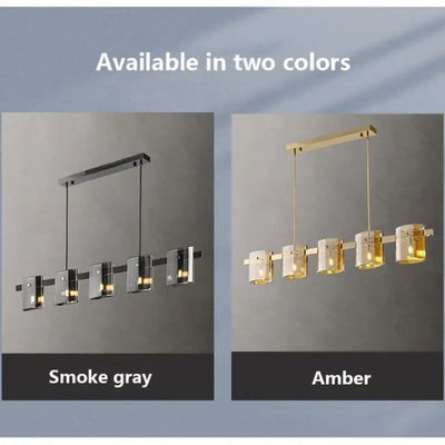 Lustre Verre Minimaliste Italien pour un Éclairage Moderne - Lumiine

