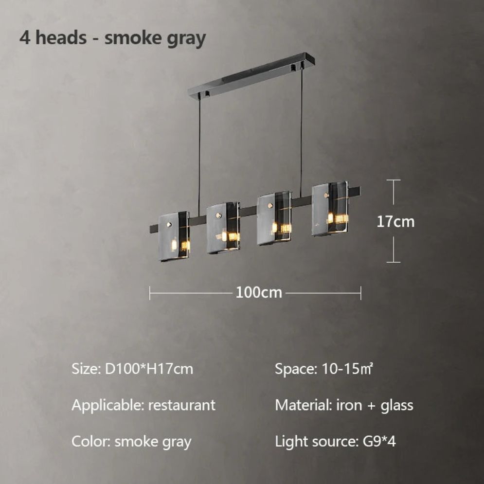 Lustre Verre Minimaliste Italien pour un Éclairage Moderne - Lumiine
