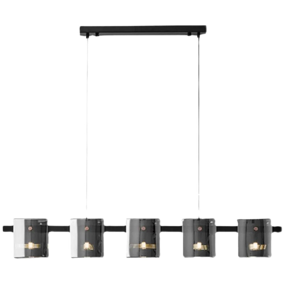 Lustre Verre Minimaliste Italien pour un Éclairage Moderne - Lumiine

