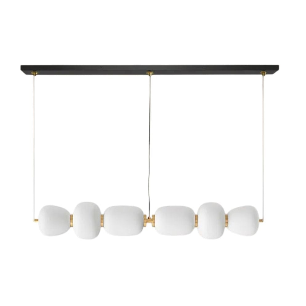 Lustre en Verre Rétro Style Japonais Lampe Suspendue - Lumiine
