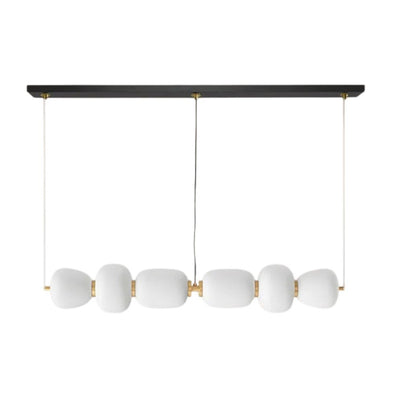 Lustre en Verre Rétro Style Japonais Lampe Suspendue - Lumiine