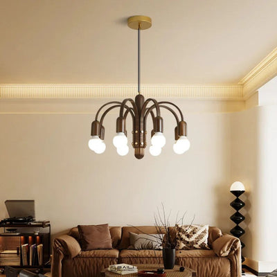 Lustre Grain de Bois Luminaire Suspendu Variable