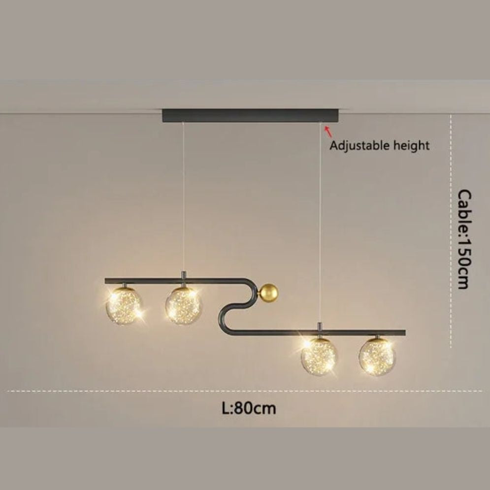 Lustre Industriel Rétro LED Fer Nordique Suspension Éclairage - Lumiine

