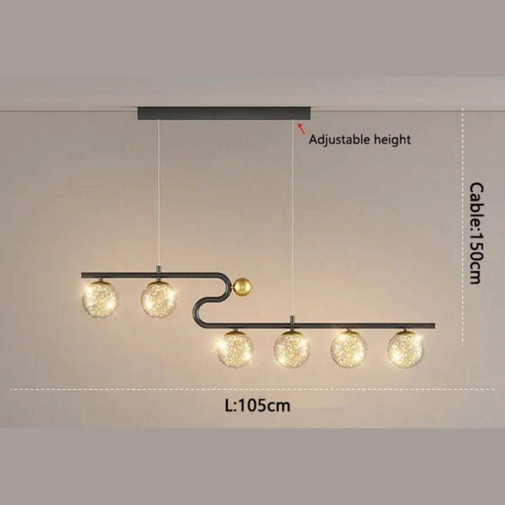 Lustre Industriel Rétro LED Fer Nordique Suspension Éclairage - Lumiine
