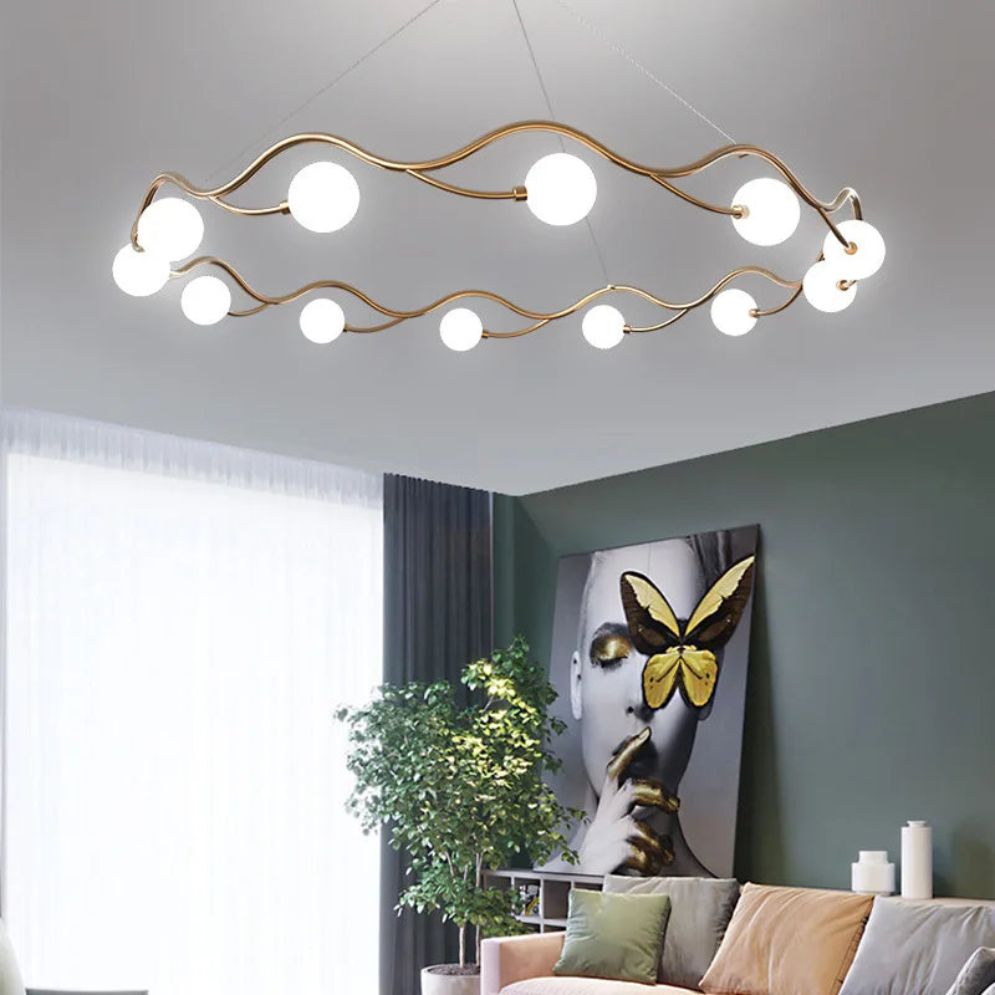 Lustre Led à Anneau Unique Minimaliste Nordique - Lumiine