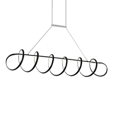 Lustre LED en Spirale Design Suspendu Cuisine Salle à Manger - Lumiine