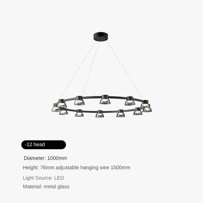 Lustre Led en Verre pour Bar et Décoration de Maison - Lumiine