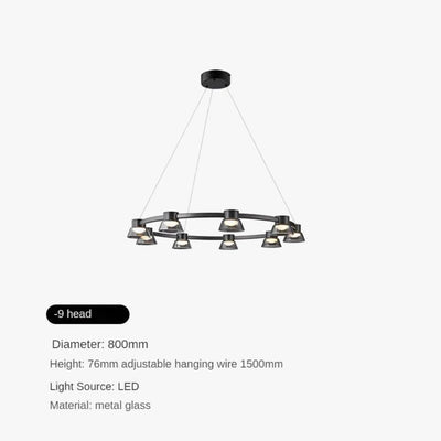 Lustre Led en Verre pour Bar et Décoration de Maison - Lumiine