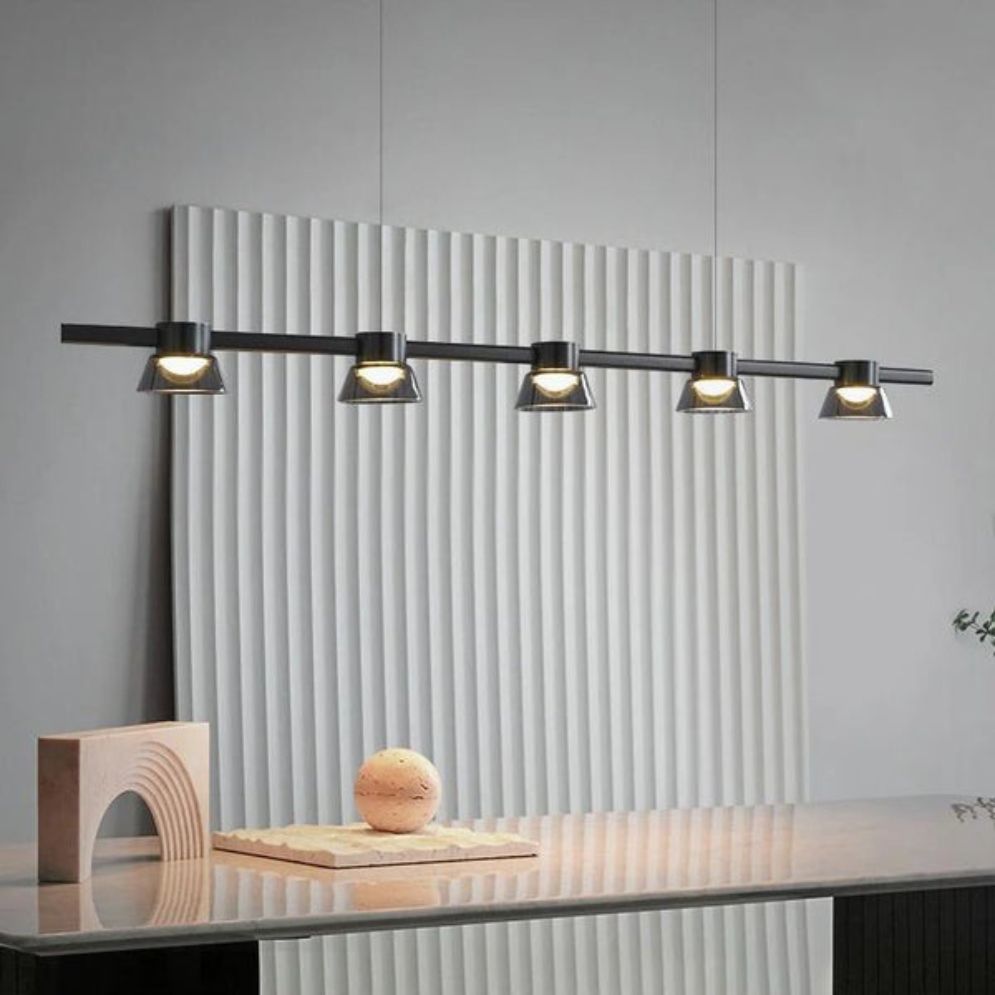 Lustre Led en Verre pour Bar et Décoration de Maison