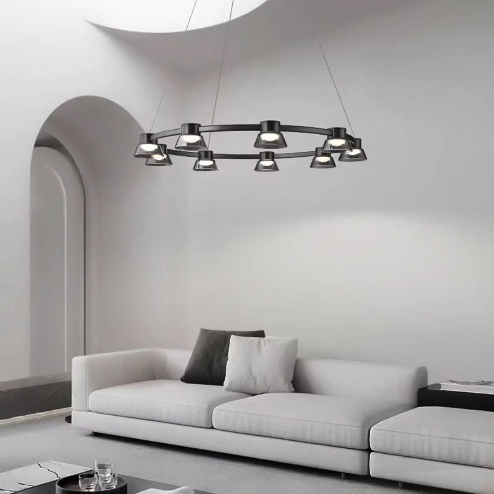 Lustre Led en Verre pour Bar et Décoration de Maison - Lumiine