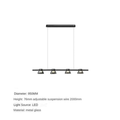 Lustre Led en Verre pour Bar et Décoration de Maison - Lumiine