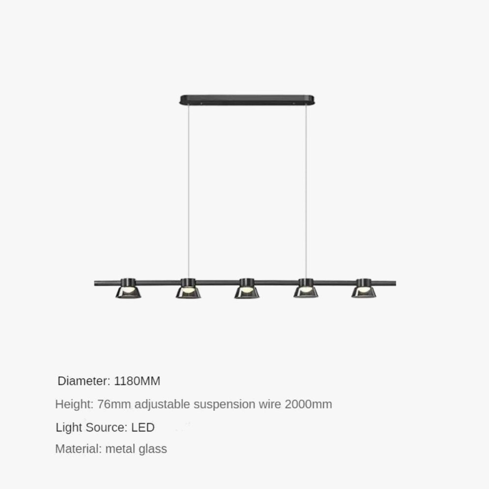 Lustre Led en Verre pour Bar et Décoration de Maison - Lumiine