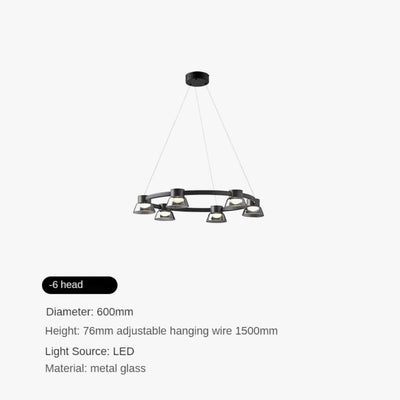 Lustre Led en Verre pour Bar et Décoration de Maison - Lumiine