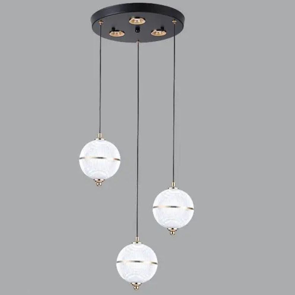Lustre Led Ligne Longue Moderne Suspension Villa Éclairage - Lumiine