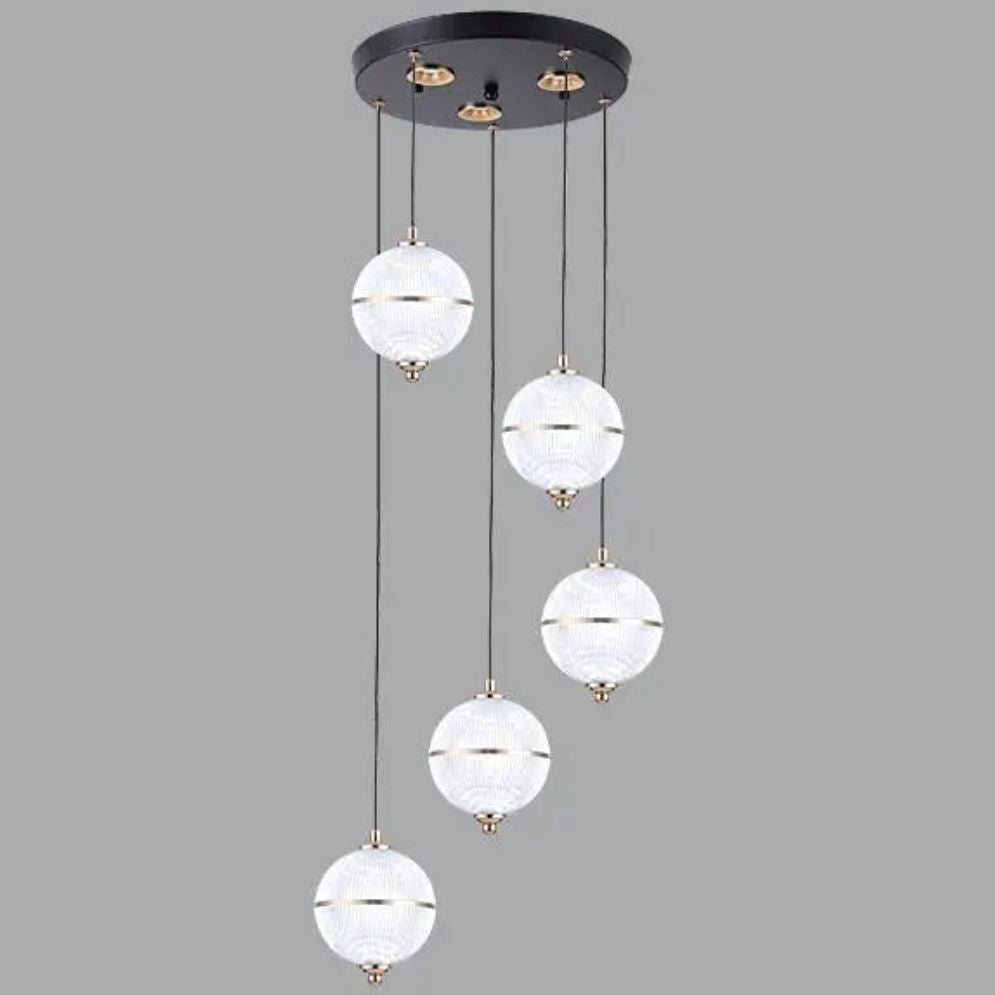Lustre Led Ligne Longue Moderne Suspension Villa Éclairage - Lumiine