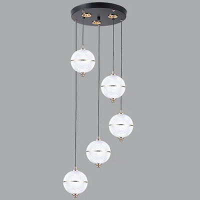 Lustre Led Ligne Longue Moderne Suspension Villa Éclairage - Lumiine