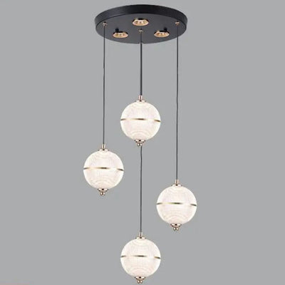 Lustre Led Ligne Longue Moderne Suspension Villa Éclairage - Lumiine