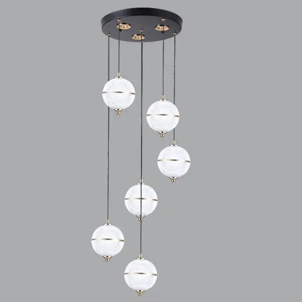 Lustre Led Ligne Longue Moderne Suspension Villa Éclairage - Lumiine