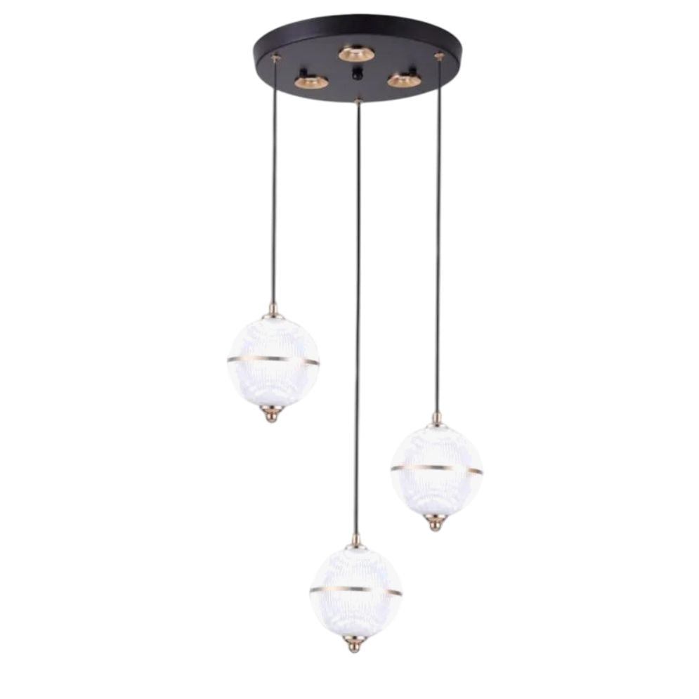 Lustre Led Ligne Longue Moderne Suspension Villa Éclairage - Lumiine