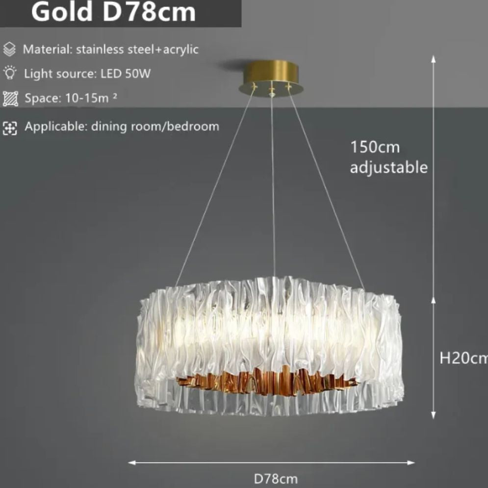 Lustre Led Minimaliste Moderne Art Décor Suspendu - Lumiine