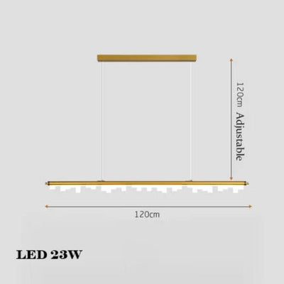 Lustre Led Moderne Dimmable Noir pour Table Salle à Manger - Lumiine