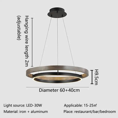 Lustre LED Minimaliste Moderne Table Design Salon - Lumiine
