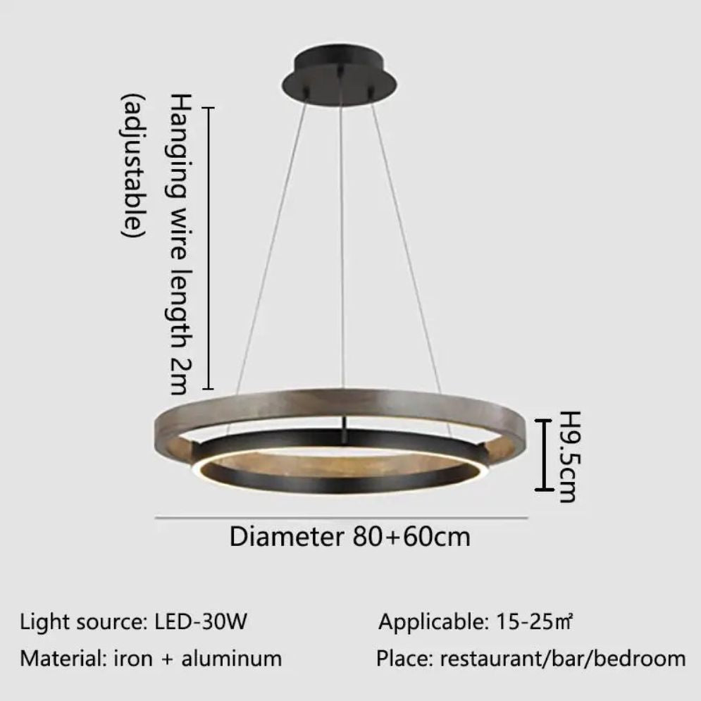 Lustre LED Minimaliste Moderne Table Design Salon - Lumiine