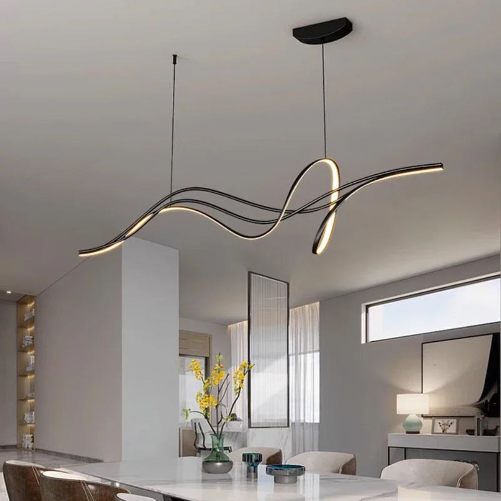 Lustre Led Moderne Design Minimaliste pour Décoration Intérieure - Lumiine