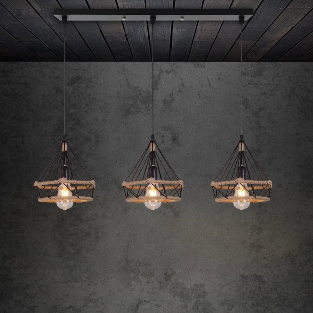 Lustre Nordique Industriel pour Décoration Intérieure Moderne - Lumiine
