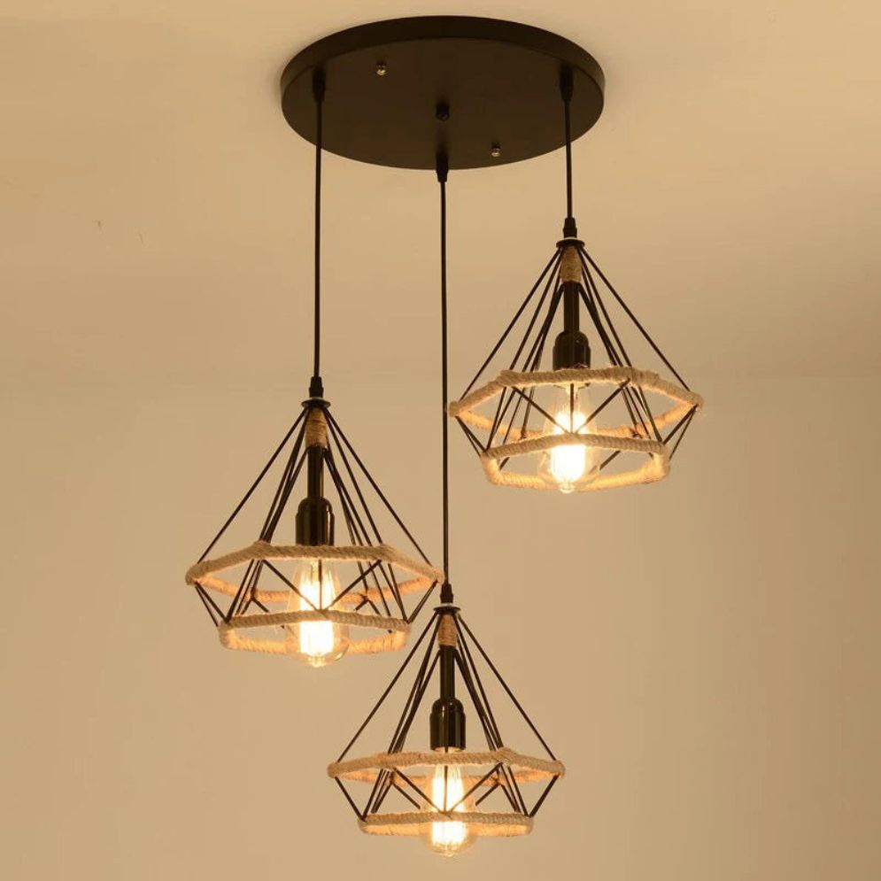 Lustre Nordique Industriel pour Décoration Intérieure Moderne - Lumiine