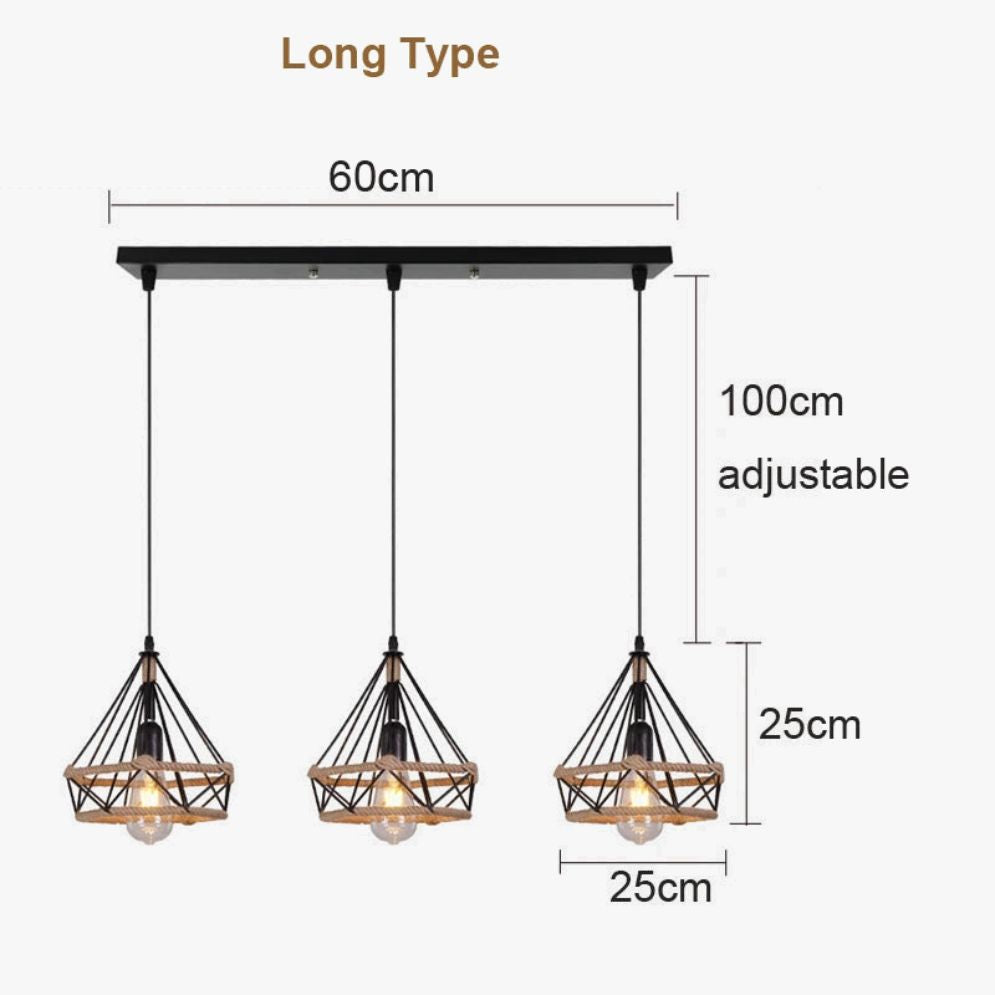 Lustre Nordique Industriel pour Décoration Intérieure Moderne - Lumiine