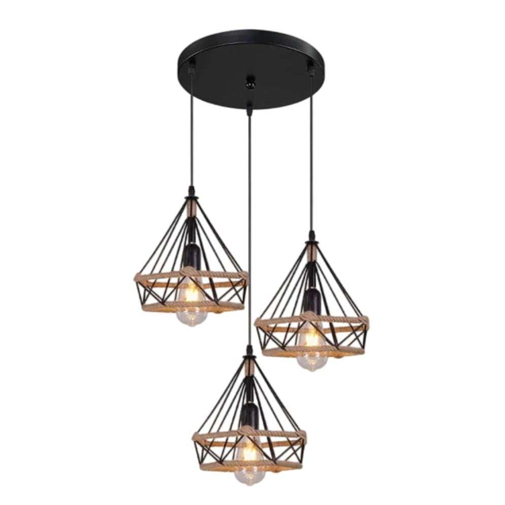 Lustre Nordique Industriel pour Décoration Intérieure Moderne - Lumiine