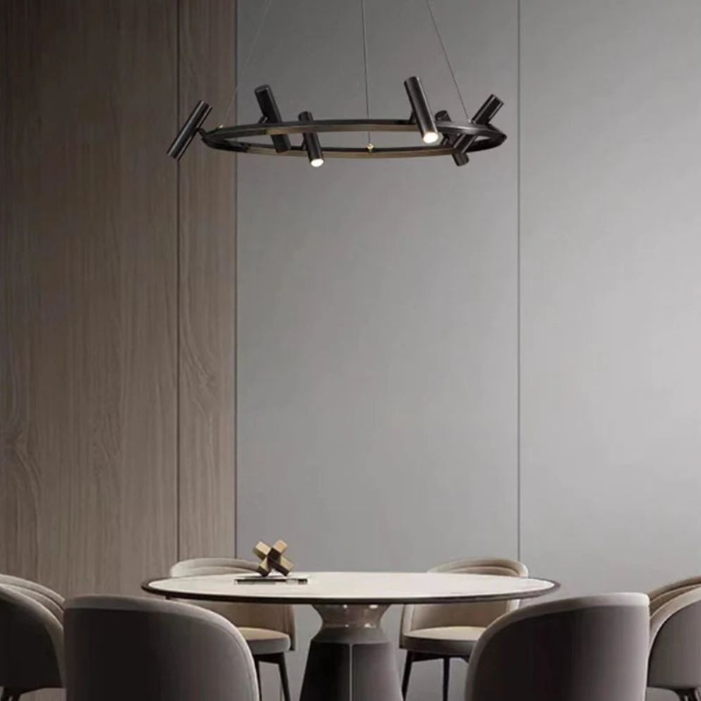 Lustre LED Nordique Réglable Design Maison Éclairage Luminaire - Lumiine 