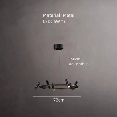 Lustre LED Nordique Réglable Design Maison Éclairage Luminaire - Lumiine 