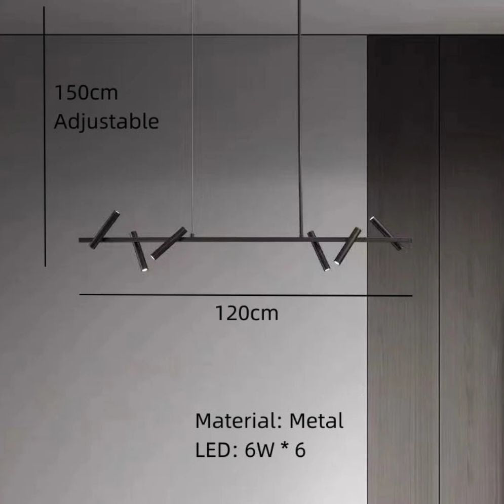 Lustre LED Nordique Réglable Design Maison Éclairage Luminaire - Lumiine 