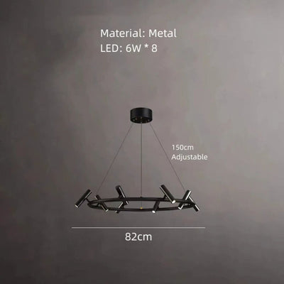 Lustre LED Nordique Réglable Design Maison Éclairage Luminaire - Lumiine 