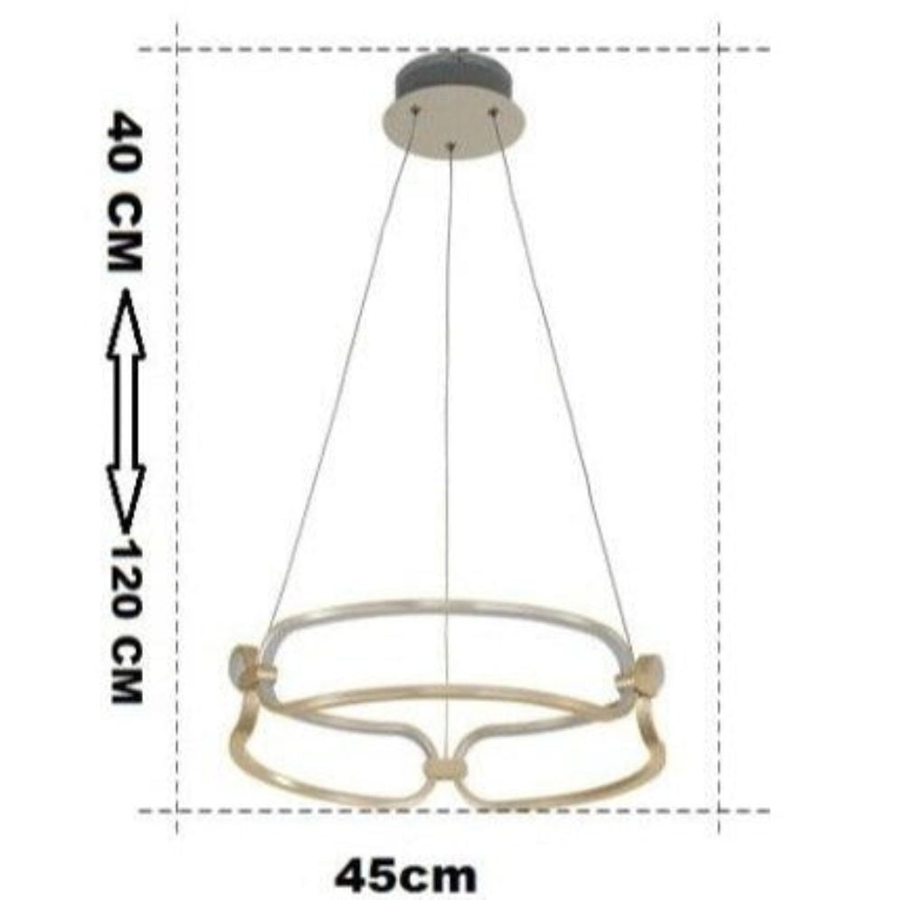 Lustre Design Moderne Villa Nordique Double - Lumiine